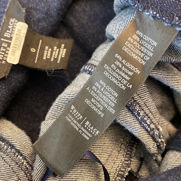 White House Black Market Denim Double Breasted Trench Mini Dress women’s CS - Picture 8 of 8